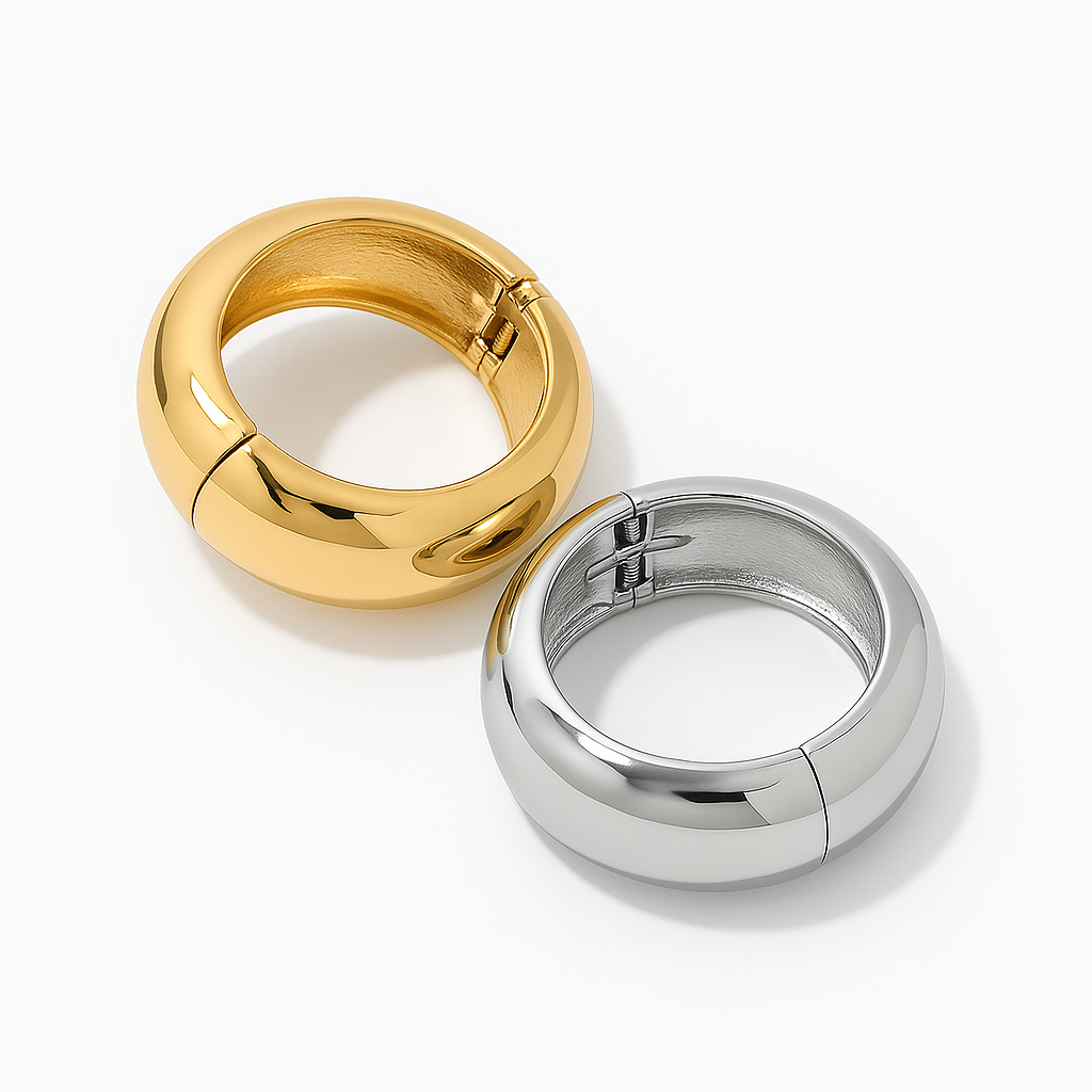 Dome Duo Bangle Set