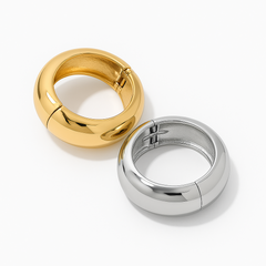 Dome Duo Bangle Set