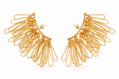 Fringed Clipped Earrings