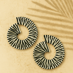 Zebra Twill Hoops